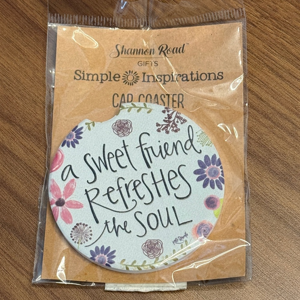 New Hallmark Shannon Road Ceramic Coaster - Sweet Friends Refresh Soul